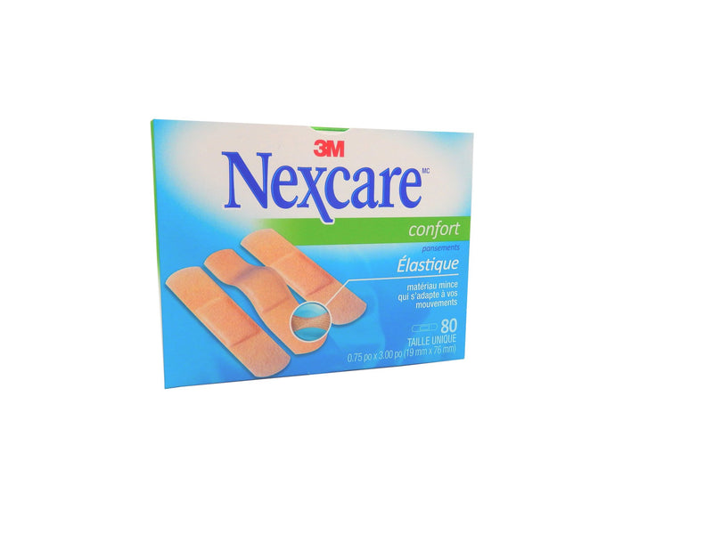 Nexcare Comfort Strips 1.9cm x 7.6cm (80/box)