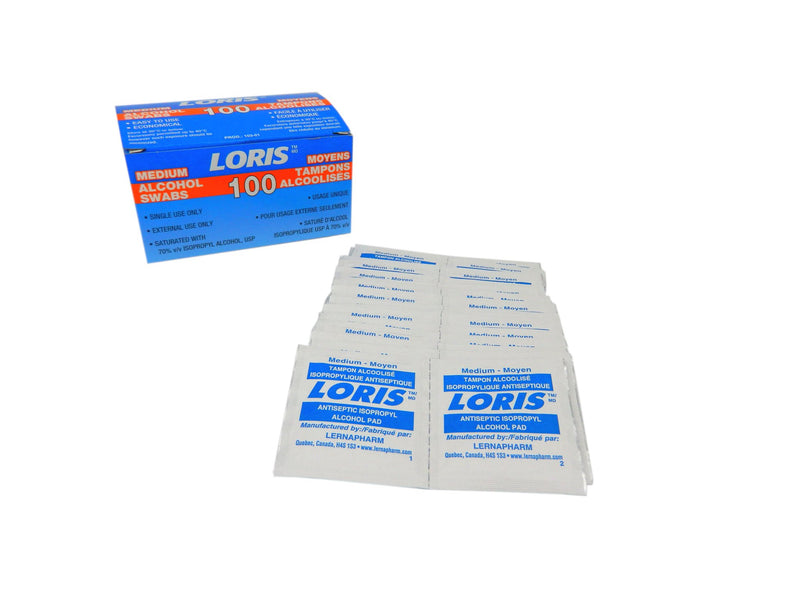 Alcohol preparation pads (100/box)