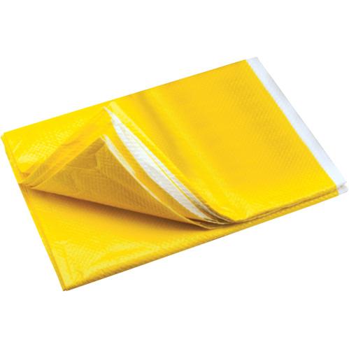 Couverture d'urgence - revêtement extérieur en plastique jaune - jetable