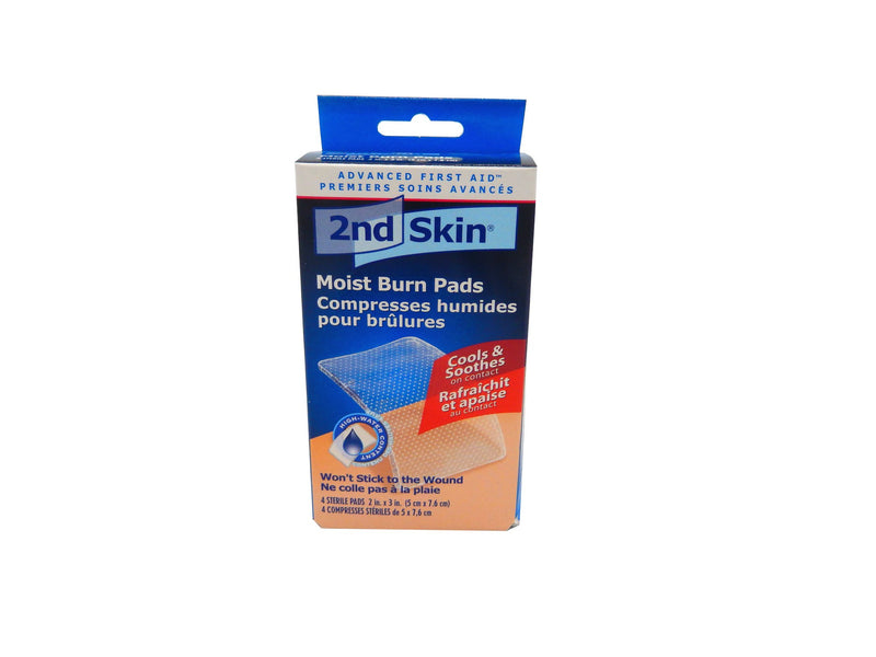 2nd Skin Moist Burn Pads 5cm x 7.6cm Box of 4