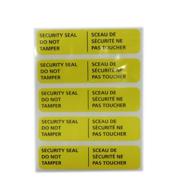 Scellés de sécurité pour trousses de premiers soins - Étiquette adhésive - 25 par paquet