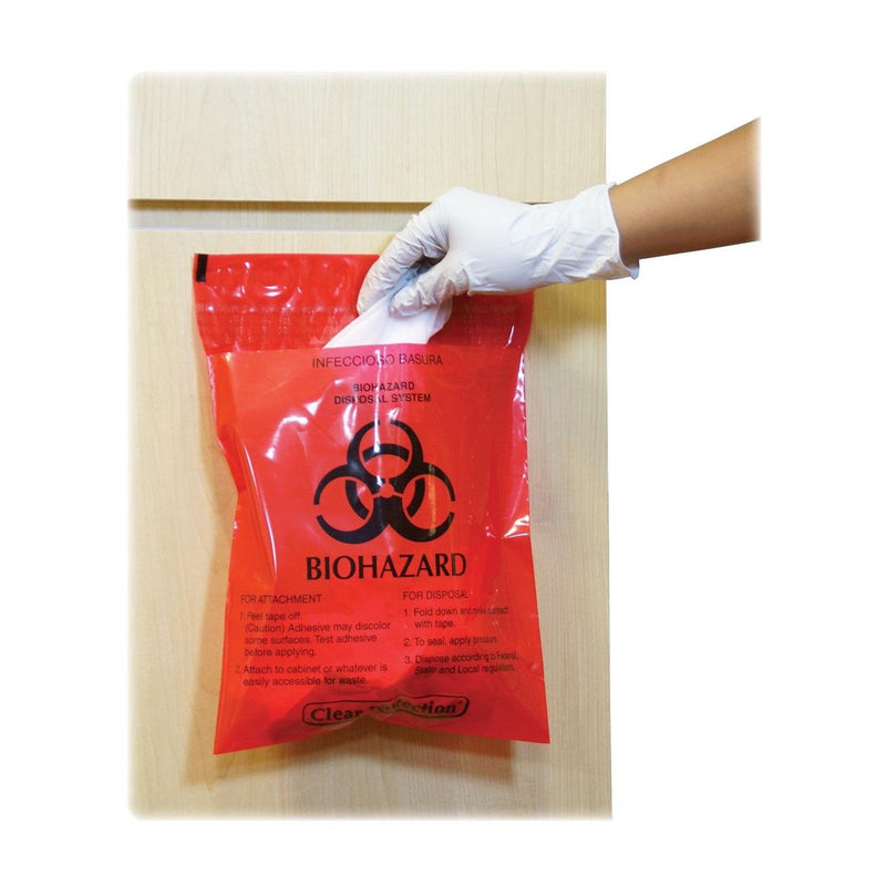 Bio-hazard bag - 15 cm x 22.5 cm