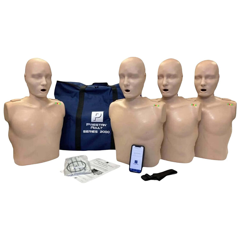 Prestan Professional Adult Series 2000 manikin with Advanced CPR Feedback Medium Skin (4-Pack)