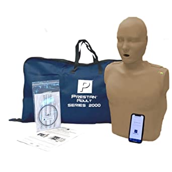 Prestan Professional Adult Series 2000 manikin with Advanced CPR Feedback Dark Skin