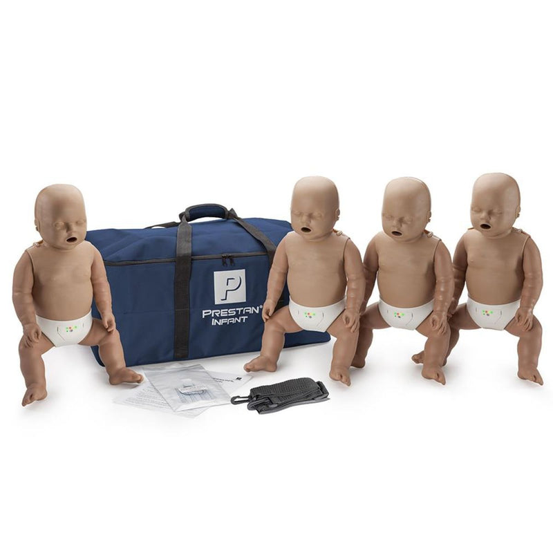 Prestan Professional Infant manikin with monitor dark skin (4 pack)