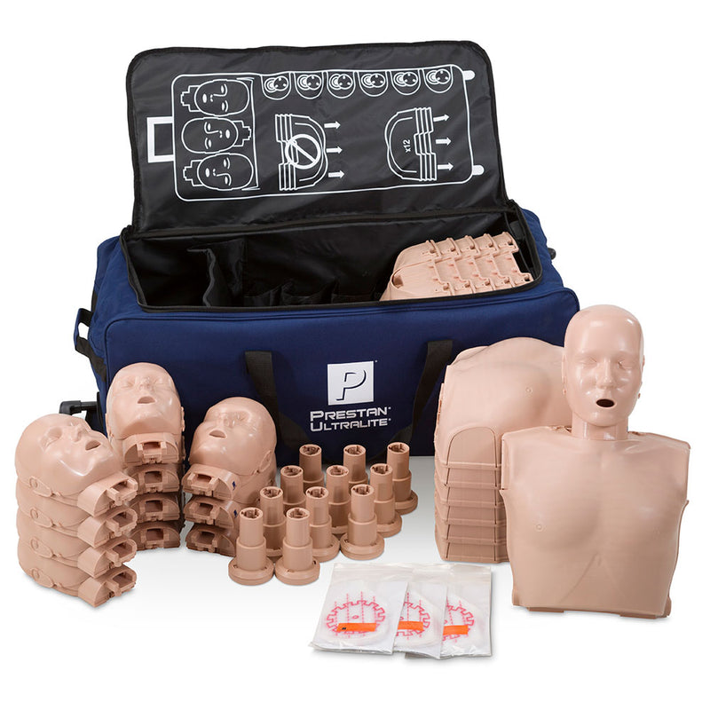 Prestan Professional Adult Ultralite Manikin without CPR feedback 12-Pack (Medium Skin)