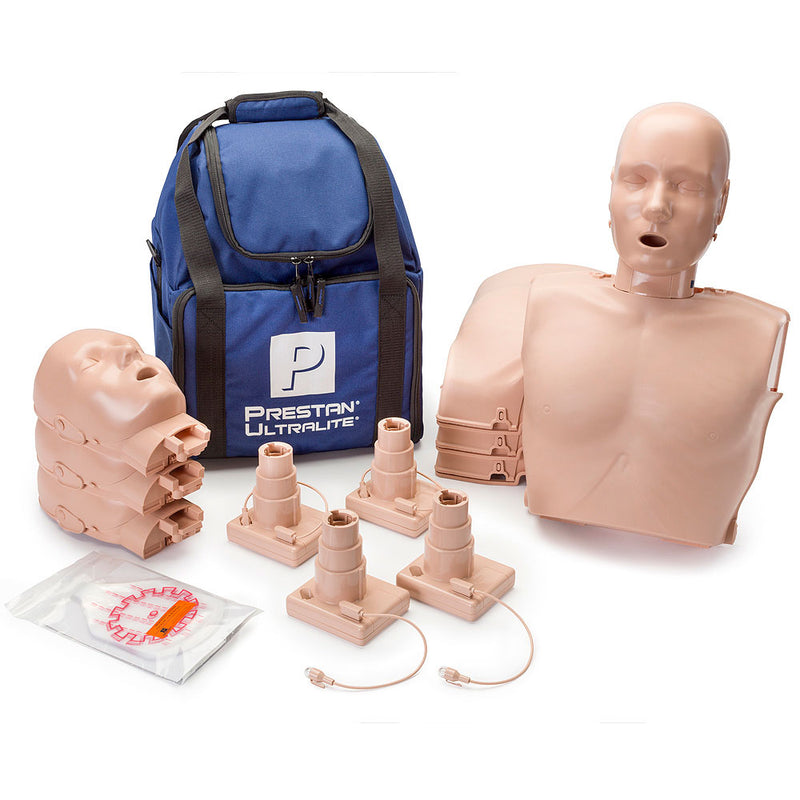 Prestan Professional Adult Ultralite Manikin with CPR feedback. Medium skin (4 pack)