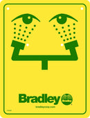 Bradley eyewash sign