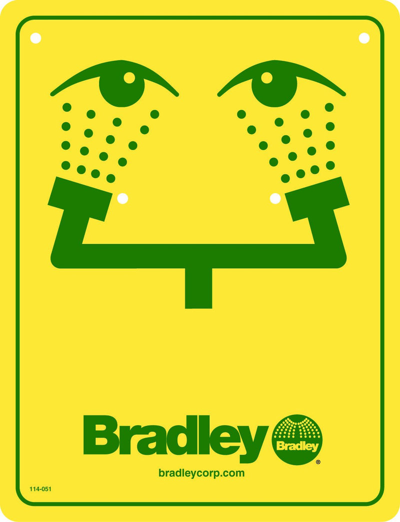 Panneau de lavage oculaire Bradley