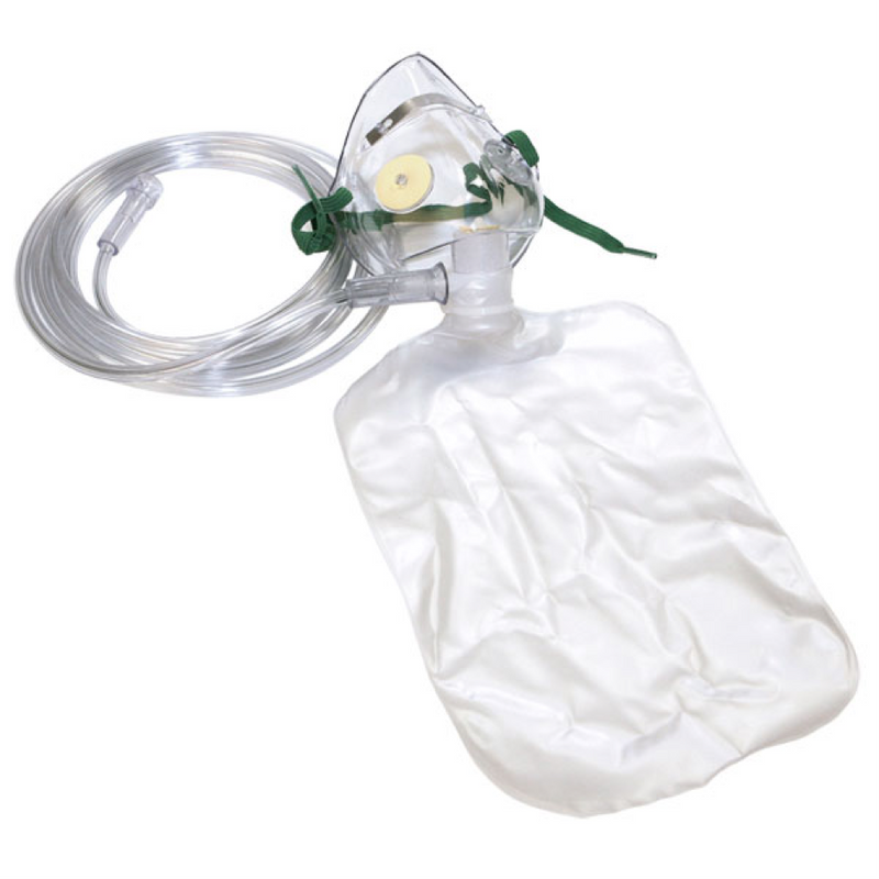 Pediatric oxygen mask (high concentration)