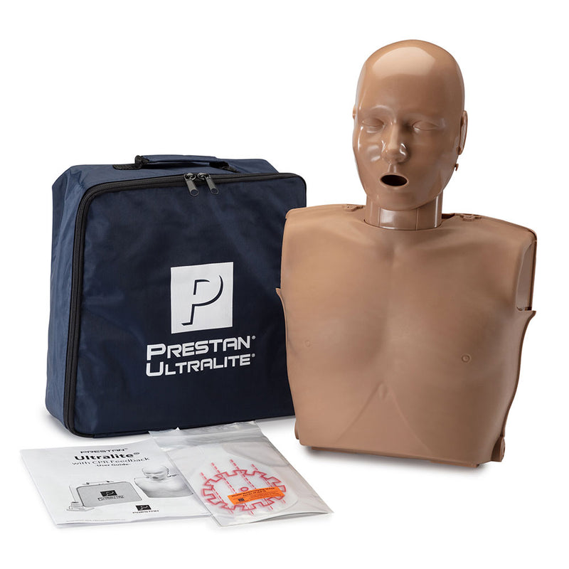 Prestan Professional Adult Ultralite Manikin with CPR feedback (Dark skin)